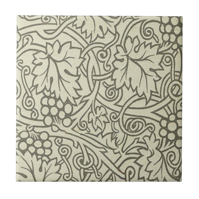 William Morris Grapevine Sage Wallpaper Fliese (Vorderseite)