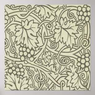 William Morris Grapevine Sage Wallpaper Poster