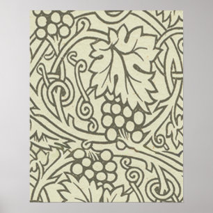 William Morris Grapevine Sage Wallpaper Poster
