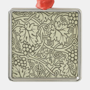 William Morris Grapevine Sage Wallpaper Silbernes Ornament