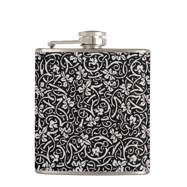 William Morris Grapevine Vine Leaf Pattern Flachmann (Vorderseite)