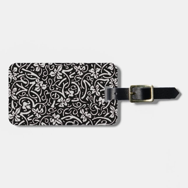 William Morris Grapevine Vine Leaf Pattern Gepäckanhänger (Vorderseite horizontal)