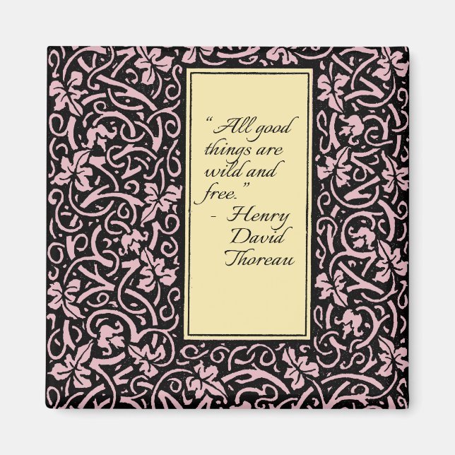 William Morris Grapevine Vine Leaf Pattern Magnet (Vorne)