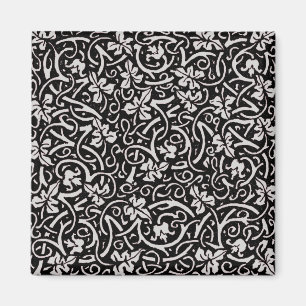 William Morris Grapevine Vine Leaf Pattern Magnet