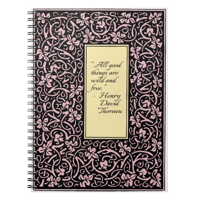 William Morris Grapevine Vine Leaf Pattern Notizblock (Vorderseite)