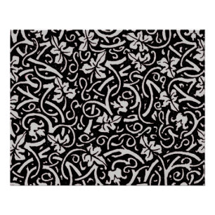 William Morris Grapevine Vine Leaf Pattern Poster