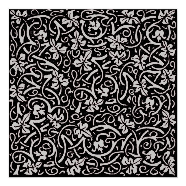 William Morris Grapevine Vine Leaf Pattern Poster (Vorderseite)