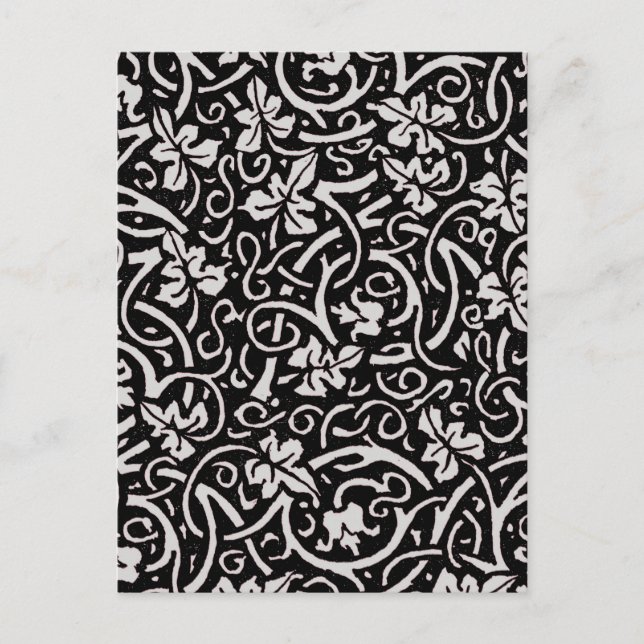 William Morris Grapevine Vine Leaf Pattern Postkarte (Vorderseite)