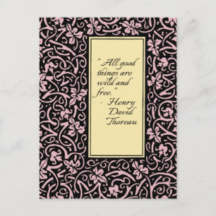 William Morris Grapevine Vine Leaf Pattern Postkarte