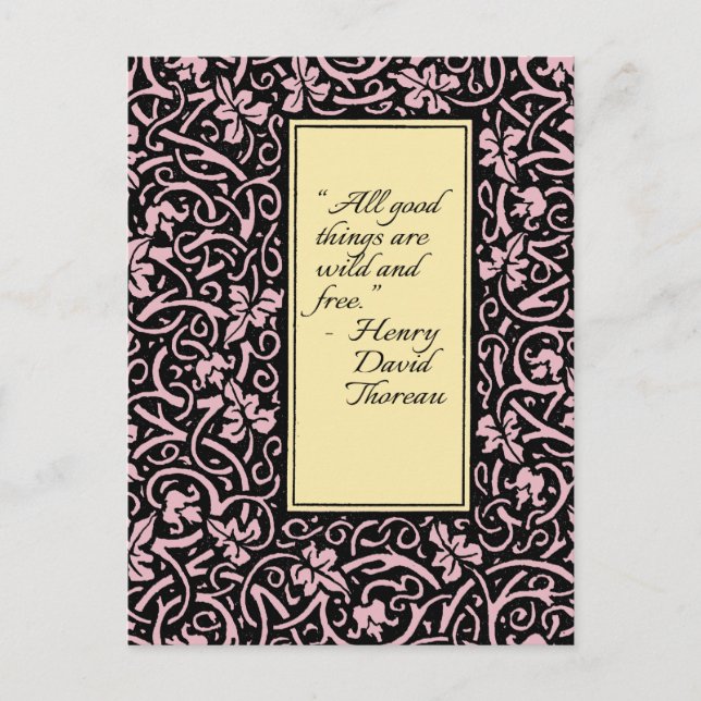 William Morris Grapevine Vine Leaf Pattern Postkarte (Vorderseite)