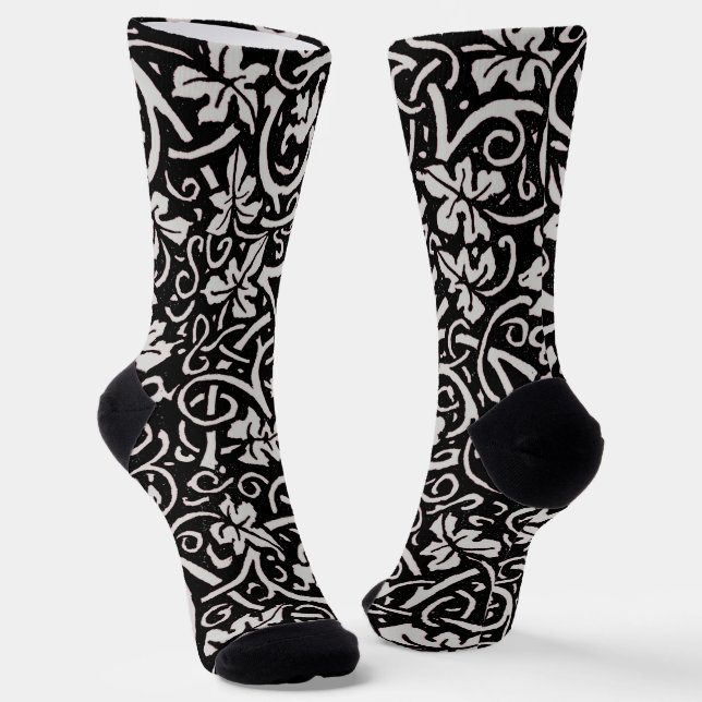 William Morris Grapevine Vine Leaf Pattern Socken (Gewinkelt)