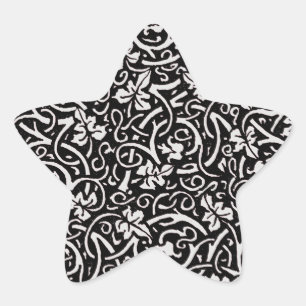 William Morris Grapevine Vine Leaf Pattern Stern-Aufkleber