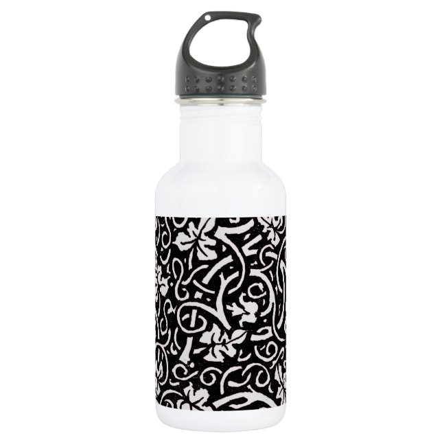 William Morris Grapevine Vine Leaf Pattern Trinkflasche (Vorderseite)