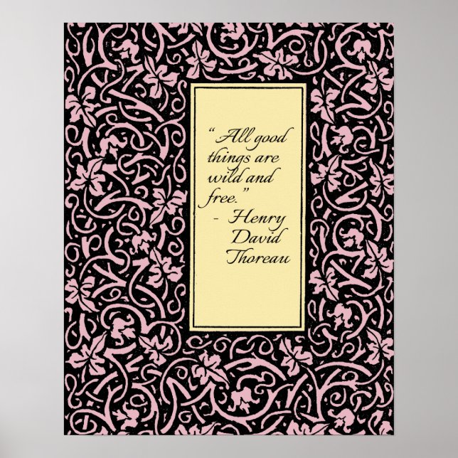 William Morris Grapevine Wallpaper Pattern Poster (Vorne)