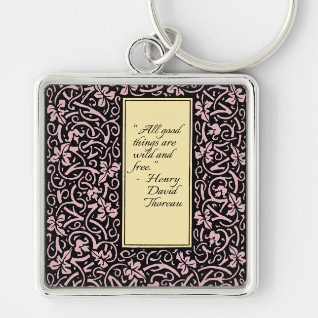 William Morris Grapevine Wallpaper Pattern Schlüsselanhänger (Vorne)