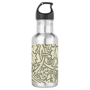 William Morris grau grüne Weinreben Muster Trinkflasche