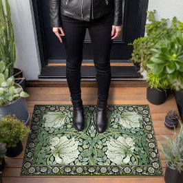 William Morris Green Pimpernel Vintages Muster Fußmatte