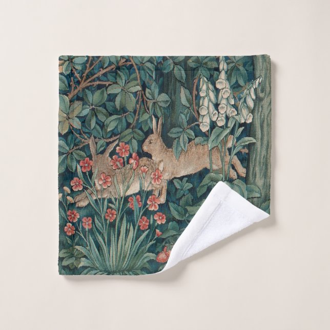 William Morris Greenery Bath Towel Set (Waschlappen)