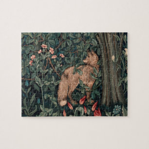 William Morris Greenery Fuchs Wildtier Kunst