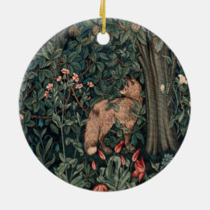 William Morris Greenery Fuchs Wildtier Kunst Keramik Ornament