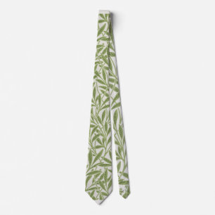 William Morris Grüner Blumen Botanischer Muster Krawatte