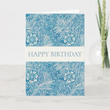 WILLIAM MORRIS "HAPPY BIRTHDAY" GREETING CARD