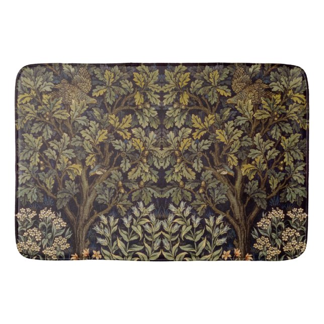 William Morris  Henne Fasan Vogel Baum Botanisch Badematte (Vorderseite)