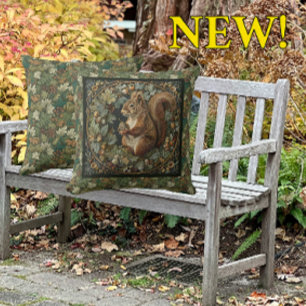 William Morris Herbst Eichhörnchen Herbst Eichel Kissen