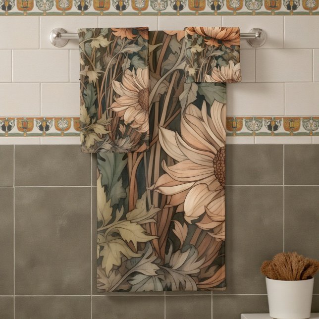William Morris Herbstblumen Badhandtuch Set (Von Creator hochgeladen)