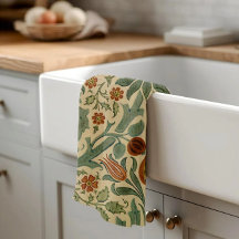 William Morris Herbstfarben Floral, Englisch Hütte