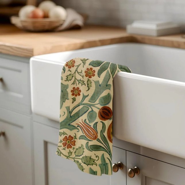 William Morris Herbstfarben Floral, Englisch Hütte Geschirrtuch (Von Creator hochgeladen)