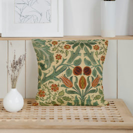 William Morris Herbstfarben Floral Kissen
