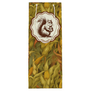William Morris Herbstmais Eichhörnchen Geschenktüte Für Weinflaschen