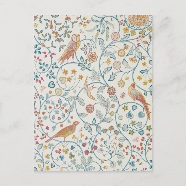 William Morris - Hintergrund und Berries Postkarte (Vorderseite)