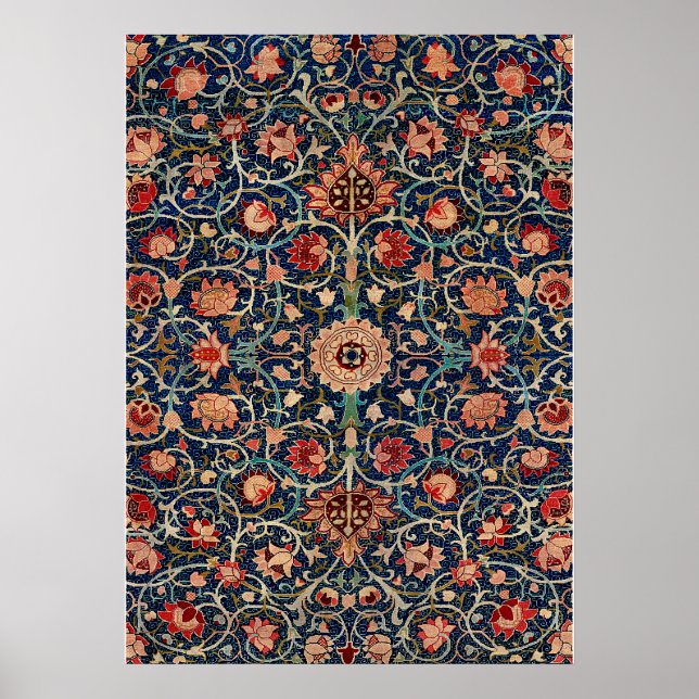 William Morris Holland Park Carpet Pattern Design Poster (Vorne)