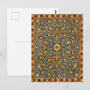 William Morris Holland Park Navy Teppich Kunst Postkarte