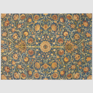 William Morris Holland Park Navy Teppich Kunst Seidenpapier