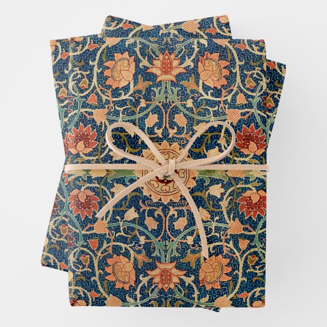 William Morris Holland Park Packpapier Geschenkpapier Set (Beispiel)