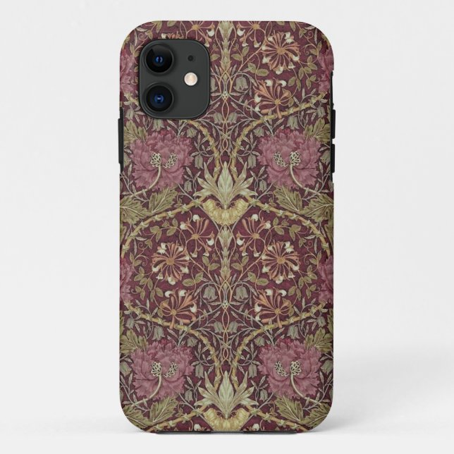 William Morris, Honeysuckle, Blumenmuster, Kunst Case-Mate iPhone Hülle (Rückseite)
