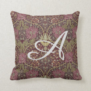 William Morris, Honeysuckle, blumenreich. Muster, Kissen