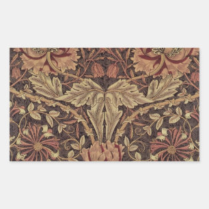 William Morris Honeysuckle Classic Rechteckiger Aufkleber