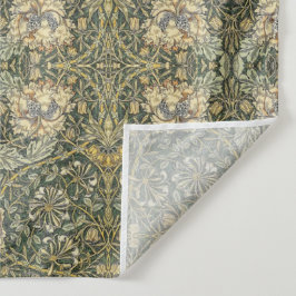 William Morris Honeysuckle Golden Green Design Wandteppich