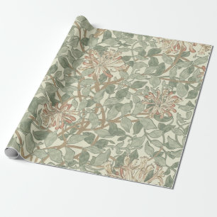 William Morris Honeysuckle Green Geschenkpapier