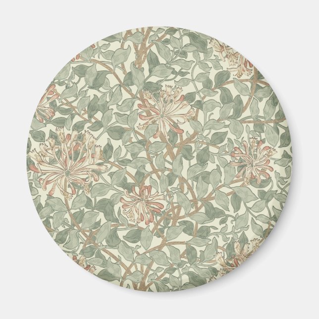 William Morris Honeysuckle Green Magnet (Vorne)
