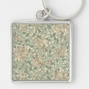 William Morris Honeysuckle Green Schlüsselanhänger
