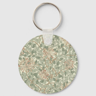 William Morris Honeysuckle Green Schlüsselanhänger