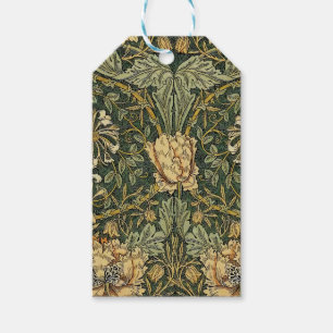 William Morris Honeysuckle Green Yellow Geschenkanhänger