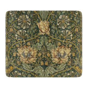 William Morris Honeysuckle Green Yellow Schneidebrett