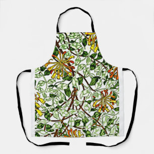 William Morris - Honeysuckle grün und gelb Schürze