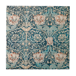 WILLIAM MORRIS "HONEYSUCKLE" KERAMIK TITEL FLIESE